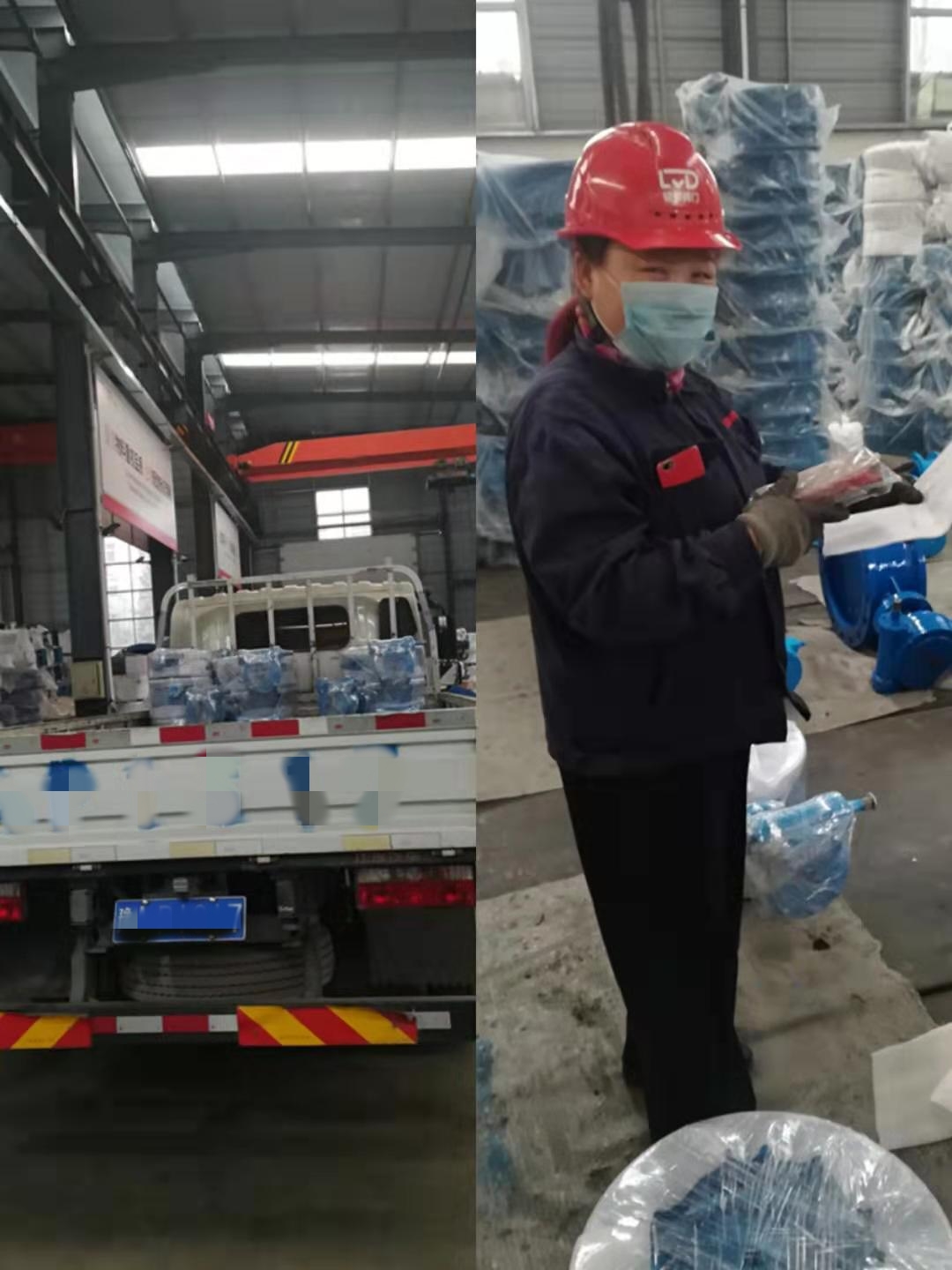 管網(wǎng)伸縮式雙偏心法蘭蝶閥裝車(chē)發(fā)往湖南